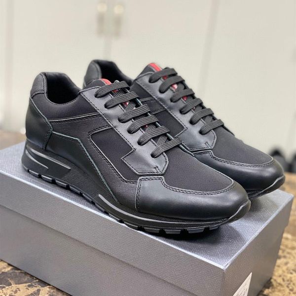 2022 new men's paris genuine leather lace-up sports shoes men running shoes fashion sneakers flat designer leathers stitching size38~46, Black
2022 new men's paris genuine leather lace-up sports shoes men running shoes fashion sneakers flat designer leathers stitching size38~46, Black
