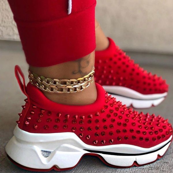 women sneakers increase leisure 2021 new rivet single shoes flat bottom casual designer shoes, Black
women sneakers increase leisure 2021 new rivet single shoes flat bottom casual designer shoes, Black