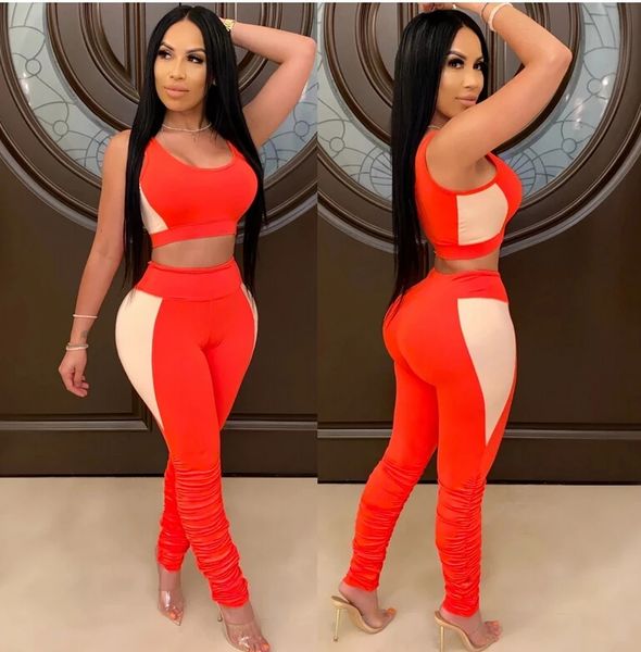 2pcs women suits new sleeveless tank long trousers bodycon casual clothing sets female summer sports costume suits, Gray
2pcs women suits new sleeveless tank long trousers bodycon casual clothing sets female summer sports costume suits, Gray