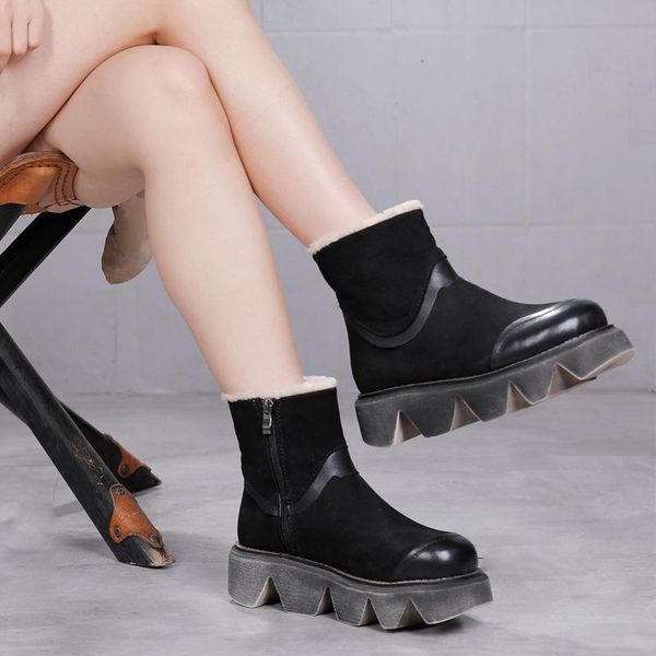 boots 2021autumn winter thick sole women keep you warm and comfortable genuine leather fashion cotton, Black
boots 2021autumn winter thick sole women keep you warm and comfortable genuine leather fashion cotton, Black