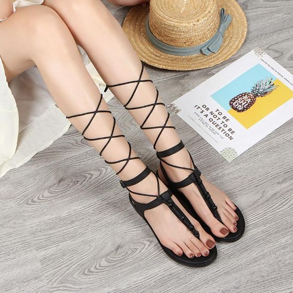 sagace-gladiator sandals women new thong elastic cross bandage strap buckle flat-soled strap-on casual shoes 5m281, Black
sagace-gladiator sandals women new thong elastic cross bandage strap buckle flat-soled strap-on casual shoes 5m281, Black