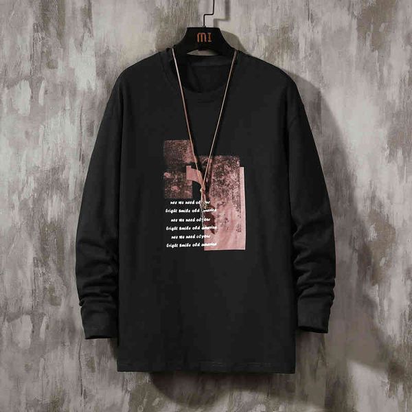 autumn fashion oversized a black-white tshirt print of men with long casual sleeves the man-t-t shirt p6vr, White;black
autumn fashion oversized a black-white tshirt print of men with long casual sleeves the man-t-t shirt p6vr, White;black