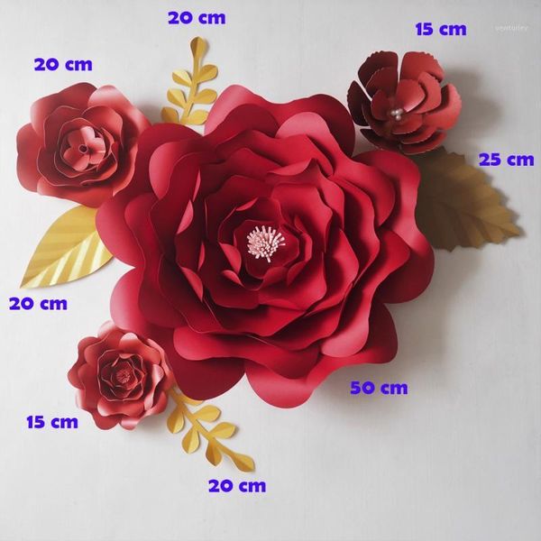 decorative flowers & wreaths diy red giant paper backdrop artificial flower 4pcs+leaves 5pcs christmas year xmas deco decoration video mix1
decorative flowers & wreaths diy red giant paper backdrop artificial flower 4pcs+leaves 5pcs christmas year xmas deco decoration video mix1