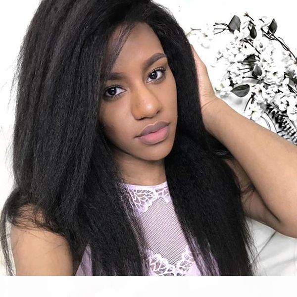 glueless lace front human hair wigs for women black pre plucked brazilian kinky straight lace wig with baby hair wig, Black;brown
glueless lace front human hair wigs for women black pre plucked brazilian kinky straight lace wig with baby hair wig, Black;brown