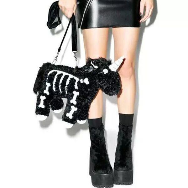 dark punk unicorn backpack gothic rock pink plush flying horse skeleton stuffed crossbody bag gift for friends 1011
dark punk unicorn backpack gothic rock pink plush flying horse skeleton stuffed crossbody bag gift for friends 1011