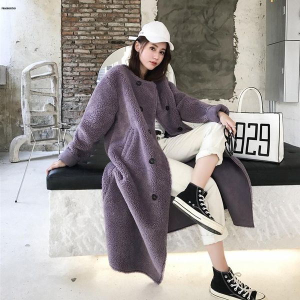 korean casual long sleeve winter women jacket 2021 loose sheep shearing overcoat new fashion double breasted coat female jq1090, Black
korean casual long sleeve winter women jacket 2021 loose sheep shearing overcoat new fashion double breasted coat female jq1090, Black