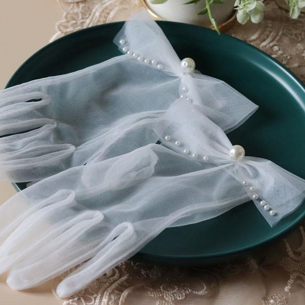 wedding gloves for bride guantes pearl beaded bow knot fingers short white tulle gloves wedding dress accessories p props h jlltrw
wedding gloves for bride guantes pearl beaded bow knot fingers short white tulle gloves wedding dress accessories p props h jlltrw