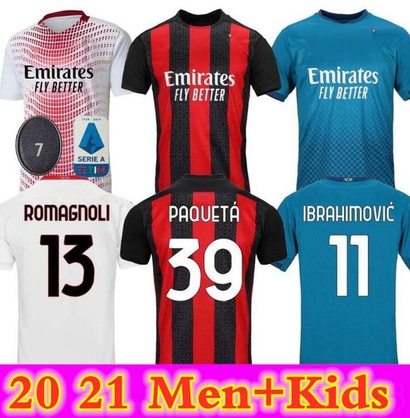 20 21 AC Milan soccer jersey 2020 2021 IBRAHIMOVIC PIATEK football shirt long sleeve PAQUETA BENNACER men kids REBIC camisa de futebol 120th, Black;yellow
20 21 AC Milan soccer jersey 2020 2021 IBRAHIMOVIC PIATEK football shirt long sleeve PAQUETA BENNACER men kids REBIC camisa de futebol 120th, Black;yellow