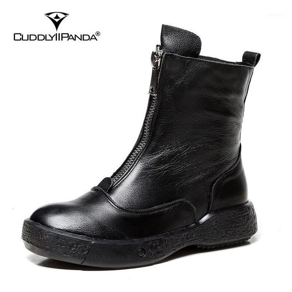 cuddlyiipanda women fashion ankle boots cow leather front zipper short boots winter warm spring autumn handmade1, Black
cuddlyiipanda women fashion ankle boots cow leather front zipper short boots winter warm spring autumn handmade1, Black