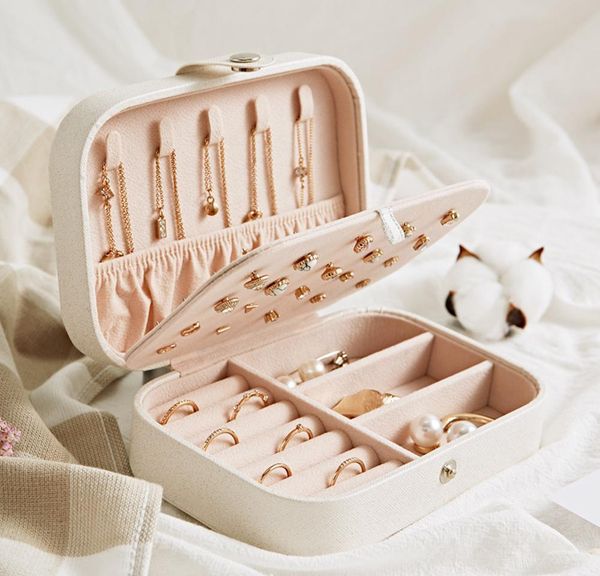 new jewelry women 2 tiers jewelry portable box earrings travel case storage organizer container organizer c luwsi, Pink;blue
new jewelry women 2 tiers jewelry portable box earrings travel case storage organizer container organizer c luwsi, Pink;blue