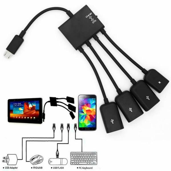 1pc 4 port micro usb for android tablet computer pc power charging otg hub cable connector spliter
1pc 4 port micro usb for android tablet computer pc power charging otg hub cable connector spliter