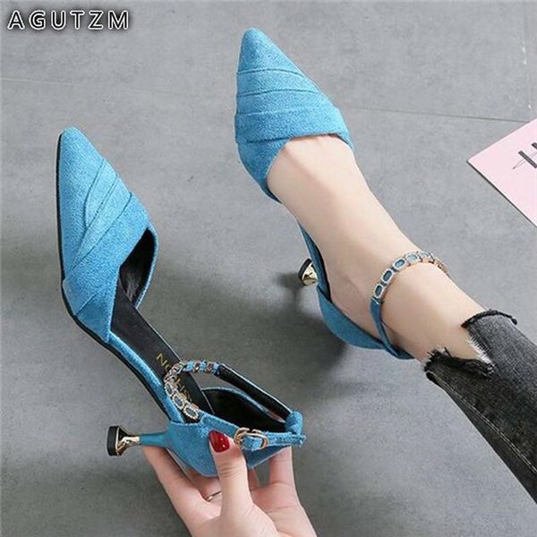 2020 spring new elegant ladies pumps pointed toe dress high heels ankle strap woman wedding party shoes high 5cm h185, Black
2020 spring new elegant ladies pumps pointed toe dress high heels ankle strap woman wedding party shoes high 5cm h185, Black