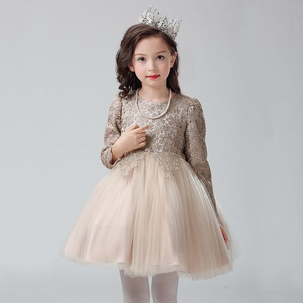 new arrival long sleeves lace champagne flower girls dresses ball gown soft tulle lace zipper back girls party dress cheap, White;blue
new arrival long sleeves lace champagne flower girls dresses ball gown soft tulle lace zipper back girls party dress cheap, White;blue