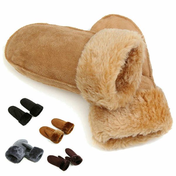 women winter sheepskin warm faux fur leather lady mittens thermal thick women' gloves 3fs, Blue;gray
women winter sheepskin warm faux fur leather lady mittens thermal thick women' gloves 3fs, Blue;gray