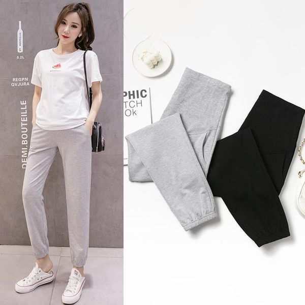 1008# maternity pants spring autumn support abdomen elastic waist belly support sport style pants maternity trousers, White
1008# maternity pants spring autumn support abdomen elastic waist belly support sport style pants maternity trousers, White