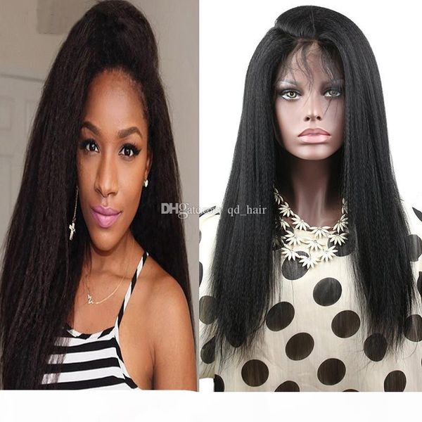 kinky straight 360 lace wig 130% density glueless wig brazilain indian virgn italian coarse yaki 360 full lace wigs with baby hair, Black;brown
kinky straight 360 lace wig 130% density glueless wig brazilain indian virgn italian coarse yaki 360 full lace wigs with baby hair, Black;brown