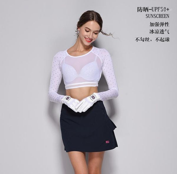 bg new golf apparel women's half-length thin sunscreen clothing ladies summer breathable primer 180391, Black;blue
bg new golf apparel women's half-length thin sunscreen clothing ladies summer breathable primer 180391, Black;blue