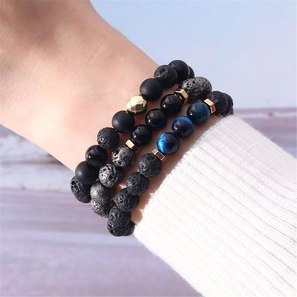 мужчины женщины браслеты 8мм lava чакра двойной бусины wristlet упругие природный камень браслет фантазия дизайн браслет девушки браслет, Black
мужчины женщины браслеты 8мм lava чакра двойной бусины wristlet упругие природный камень браслет фантазия дизайн браслет девушки браслет, Black
