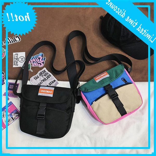 canvas harajuku women's 2020 new korean ins color matching shoulder simple personality messenger bag fashion
canvas harajuku women's 2020 new korean ins color matching shoulder simple personality messenger bag fashion