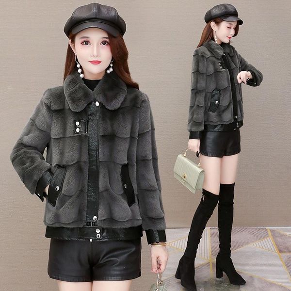 coat more brief paragraph 2021 new women's clothing imitated mink wool little woolen cloth coat in winter, Black
coat more brief paragraph 2021 new women's clothing imitated mink wool little woolen cloth coat in winter, Black