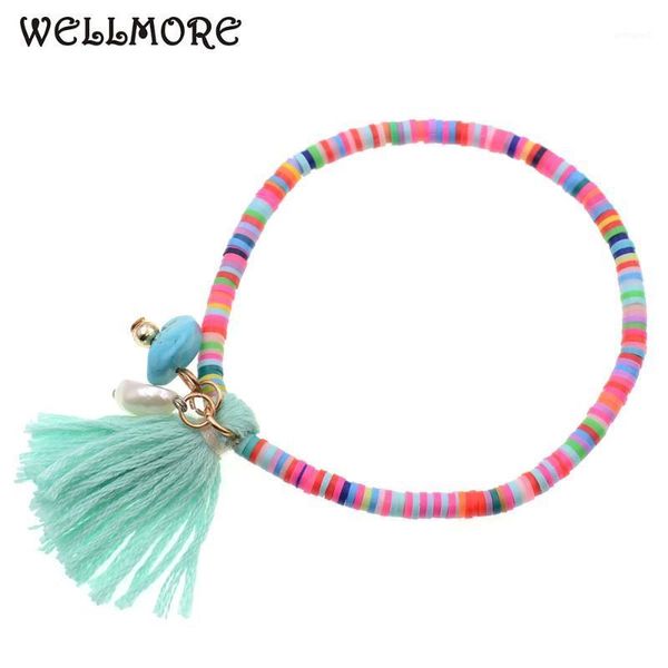 charm bracelets wellmore 4mm polymer clay beaded stone beads for women boho bracelet femme jewelry drop 1, Golden;silver
charm bracelets wellmore 4mm polymer clay beaded stone beads for women boho bracelet femme jewelry drop 1, Golden;silver