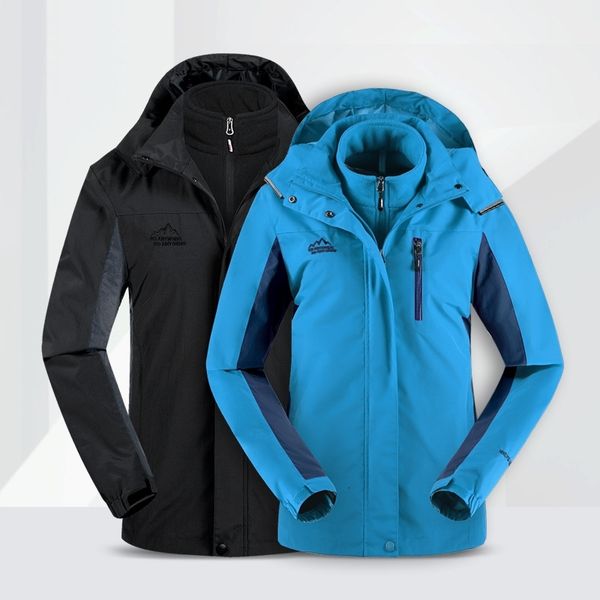 new three in one couple's stormsuit men's windproof and waterproof two-piece suit for women's outdoor soft shell mountaineeri
new three in one couple's stormsuit men's windproof and waterproof two-piece suit for women's outdoor soft shell mountaineeri