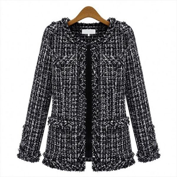 brand with fund autumn and winter short loose coat black and white check suit dress will code self cultivation small real
brand with fund autumn and winter short loose coat black and white check suit dress will code self cultivation small real