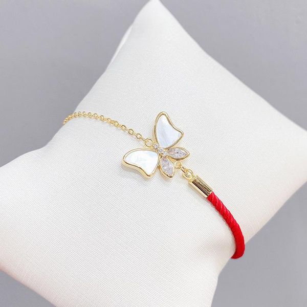 luala gold plating hand-made red rope bracelets for women zircon natural shell butterfly adjustable korean fashion jewelry, Golden;silver
luala gold plating hand-made red rope bracelets for women zircon natural shell butterfly adjustable korean fashion jewelry, Golden;silver
