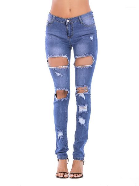 2020 autumn new blue jeans pencil pants women high waist slim hole ripped denim jeans casual stretch trousers1
2020 autumn new blue jeans pencil pants women high waist slim hole ripped denim jeans casual stretch trousers1