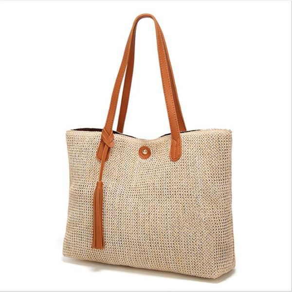 casual large-capacity straw bag women's hand-woven handbag fashion beach tote bohemia
casual large-capacity straw bag women's hand-woven handbag fashion beach tote bohemia