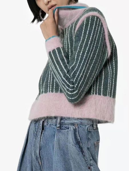 milan runway sweater 2019 lapel neck long sleeve women's sweaters high end jacquard pullover women designer sweater 081104, White;black
milan runway sweater 2019 lapel neck long sleeve women's sweaters high end jacquard pullover women designer sweater 081104, White;black