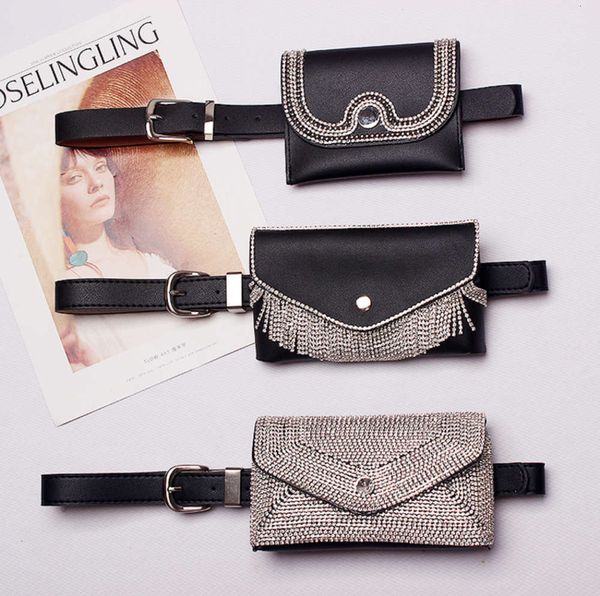 heavy industry blingbling new sparkling diamond mini mobile phone waist bag detachable dual-purpose fashion belt, Black;brown
heavy industry blingbling new sparkling diamond mini mobile phone waist bag detachable dual-purpose fashion belt, Black;brown