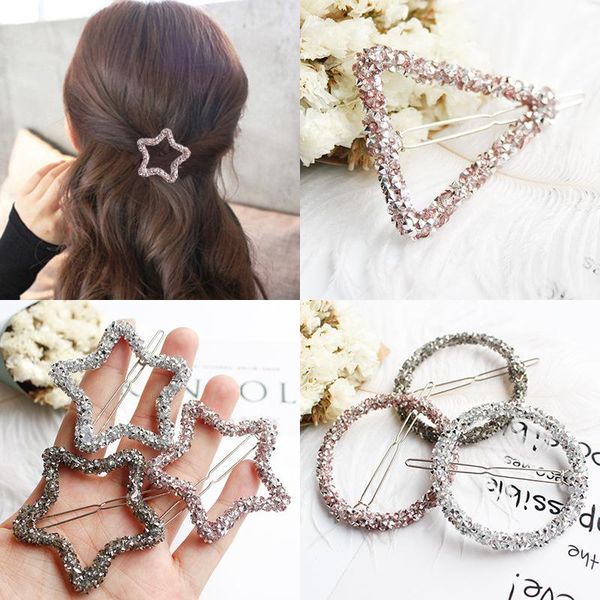 hair accessories fashion shining crystal rhinestone hairpins clips for women barrettes geometric pentagram girls headwear
hair accessories fashion shining crystal rhinestone hairpins clips for women barrettes geometric pentagram girls headwear