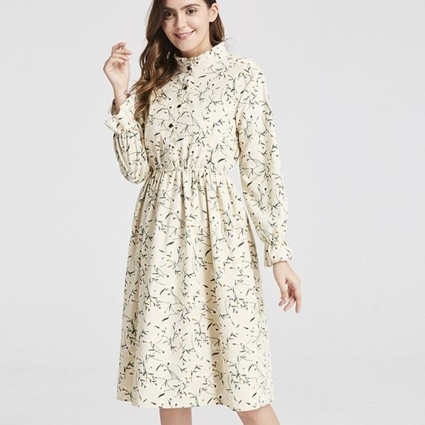 high elastic waist vintage dress a-line spring winter women full sleeve floral print dresses feminino 23 colors 201027, Black;gray
high elastic waist vintage dress a-line spring winter women full sleeve floral print dresses feminino 23 colors 201027, Black;gray