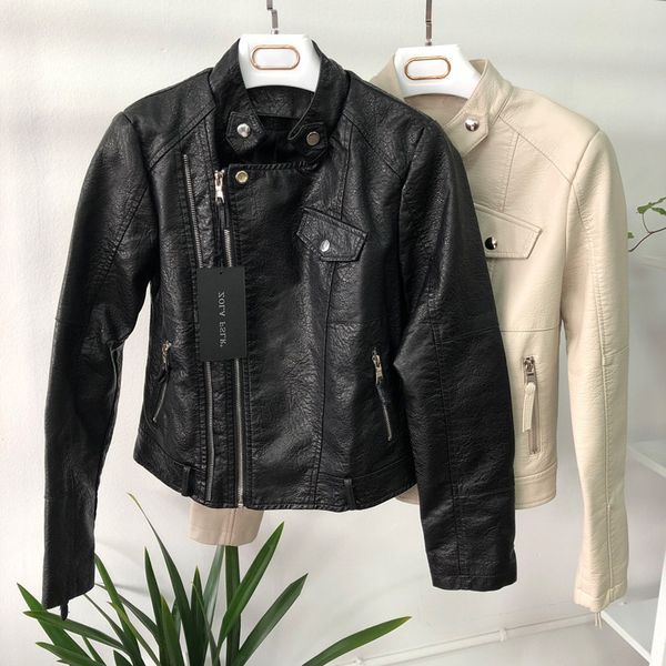 2020 black jacket, fine coat in spring and autumn, soft women's artificial skin motorcycle jacket
2020 black jacket, fine coat in spring and autumn, soft women's artificial skin motorcycle jacket