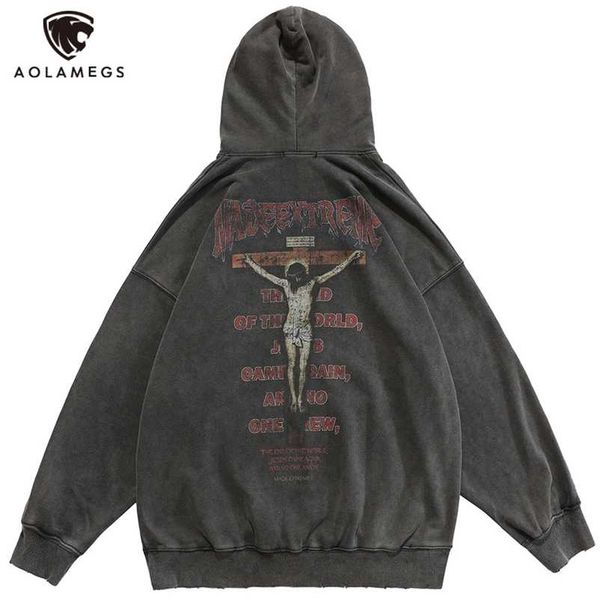 aolamegs hoodie sweatshirts men retro jesus print big pocket pullover loose distressed punk hipster high street style streetwear 220114, Black
aolamegs hoodie sweatshirts men retro jesus print big pocket pullover loose distressed punk hipster high street style streetwear 220114, Black