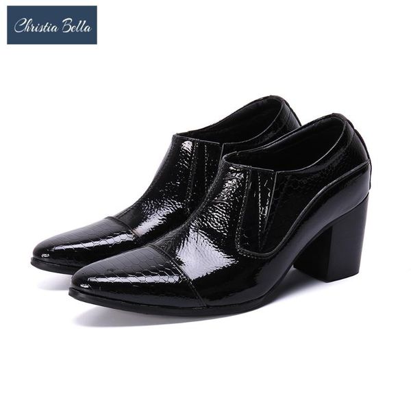 personality high heel men party shoes plus size pointed toe men dress shoes genuine leather increase height club male boots, Black
personality high heel men party shoes plus size pointed toe men dress shoes genuine leather increase height club male boots, Black