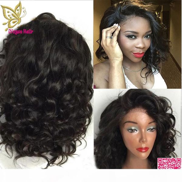 short lace front wigs human hair wavy brazilian full lace human hair wig loose wave with baby hair for black women, Black;brown
short lace front wigs human hair wavy brazilian full lace human hair wig loose wave with baby hair for black women, Black;brown