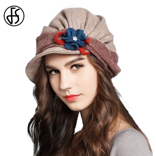 fs winter vintage wool french beret hats with flower for women ladies black gray orange blue khaki baret short brim beret hat 201019, Blue;gray
fs winter vintage wool french beret hats with flower for women ladies black gray orange blue khaki baret short brim beret hat 201019, Blue;gray
