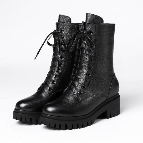 boots mljuese 2021 women mid-calf cow leather winter warm fur zippers motorcycle size 35-401, Black
boots mljuese 2021 women mid-calf cow leather winter warm fur zippers motorcycle size 35-401, Black