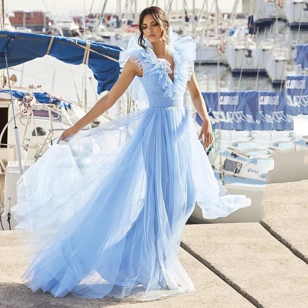 2021 baby blue designer prom dresses sweetheart puff tulle prom gowns v back open a-line long formal evening party gowns sweet lady dress, Black
2021 baby blue designer prom dresses sweetheart puff tulle prom gowns v back open a-line long formal evening party gowns sweet lady dress, Black