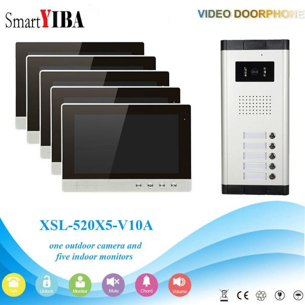 video door phones smartyiba 5 apartments home phone 7inch color screens intercom system night vision ccd bell
video door phones smartyiba 5 apartments home phone 7inch color screens intercom system night vision ccd bell