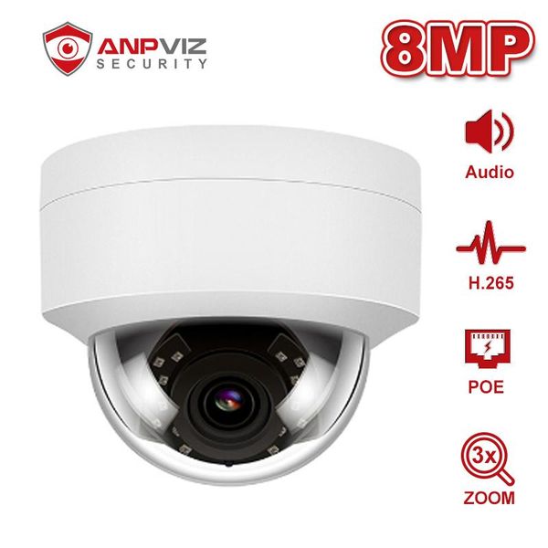 anpviz 4k 8mp 3x optical zoom poe dome ip camera with one-way audio outdoor/home security cam onvif ir 30m h.265 p2p
anpviz 4k 8mp 3x optical zoom poe dome ip camera with one-way audio outdoor/home security cam onvif ir 30m h.265 p2p