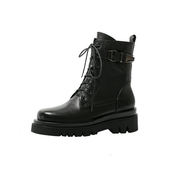 2021 new cow leather ladies women ankle lace up autumn winter buckle boots platforms comfort casual shoes woman rjjh, Black
2021 new cow leather ladies women ankle lace up autumn winter buckle boots platforms comfort casual shoes woman rjjh, Black