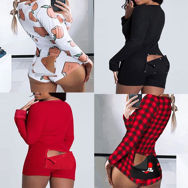 women jumpsuit fashion printed slim v-neck button rompers flip patch bodysuit long sleeve shorts pajamas jck, Black;white
women jumpsuit fashion printed slim v-neck button rompers flip patch bodysuit long sleeve shorts pajamas jck, Black;white