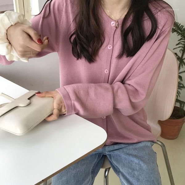 women's knits & tees women sweater knitted cardigans spring autumn casual long sleeve button o-neck solid thin harajuku coat1, White
women's knits & tees women sweater knitted cardigans spring autumn casual long sleeve button o-neck solid thin harajuku coat1, White