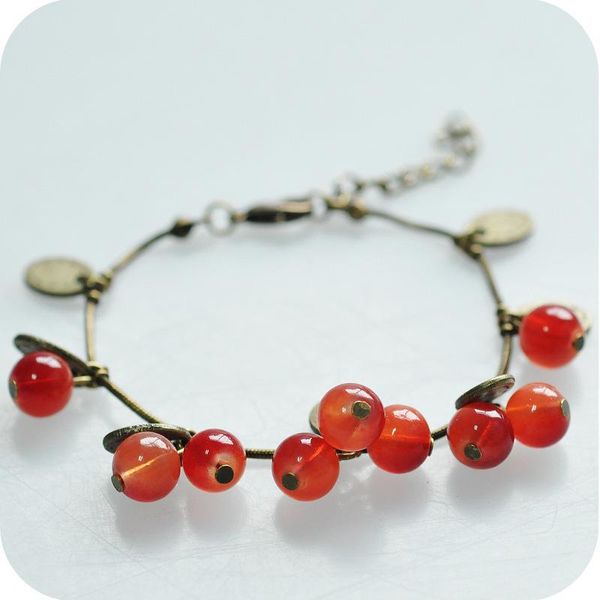 misananryne new arrivals fashion retro red sweet cherry beautiful charm bracelets bangles for women party jewelry, Golden;silver
misananryne new arrivals fashion retro red sweet cherry beautiful charm bracelets bangles for women party jewelry, Golden;silver
