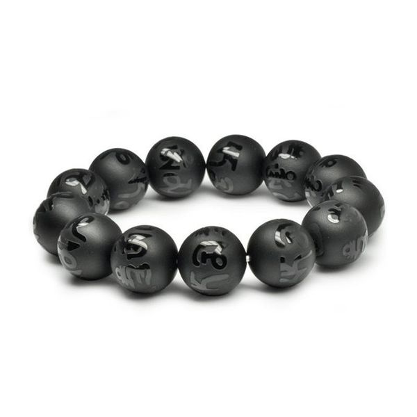 beaded, strands natural stones onyx black obsidian six-word mantra matte bracelet scrub single circle beads bangle diy for men and women jew
beaded, strands natural stones onyx black obsidian six-word mantra matte bracelet scrub single circle beads bangle diy for men and women jew