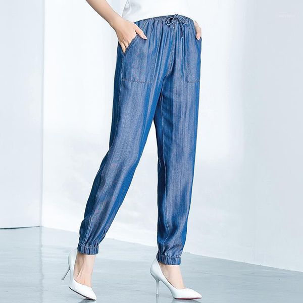 summer 2020 new 100% lyocell elastic high waist jeans women casual cargo pants streetwear womens clothing1, Blue
summer 2020 new 100% lyocell elastic high waist jeans women casual cargo pants streetwear womens clothing1, Blue