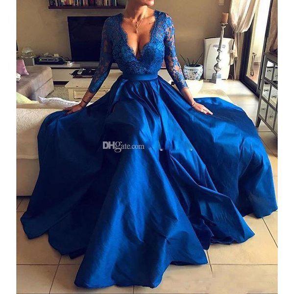2021 royal blue plus size prom dresses v neck lace appliques long sleeve front split formal evening dresses party gowns robes de soiree, Black;red
2021 royal blue plus size prom dresses v neck lace appliques long sleeve front split formal evening dresses party gowns robes de soiree, Black;red